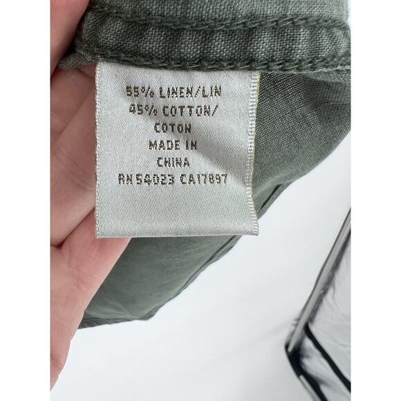 OLD NAVY VTG Mens Short Sleeve Shirt XL Regular Fit Linen Blend Button Up NWT - Picture 6 of 10